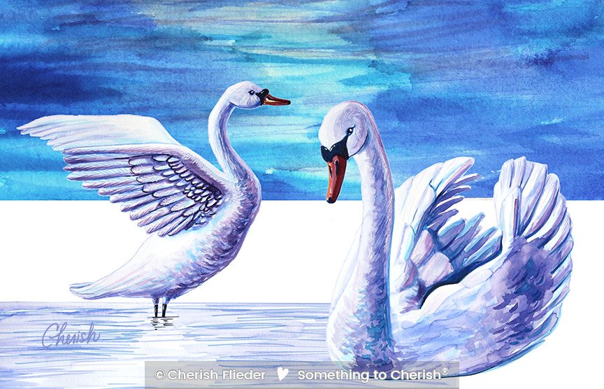 Birds C1403-01 Swan Lake Sisters Compilation © Cherish Flieder