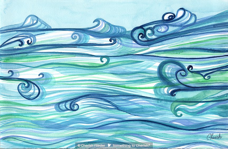 Water C1808-01 Water Tapestry Elements © Cherish Flieder