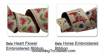 dala horse ribbon inspired by sweden art