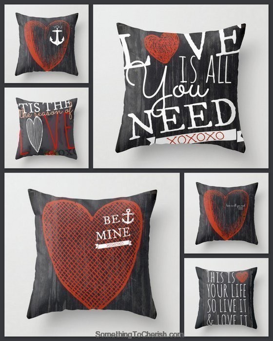 Valentine’s Day Giveaway Square Pillows