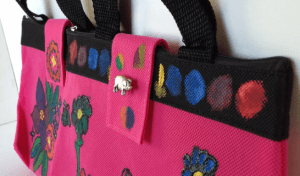 Fabric Paint Fashion Handbag
