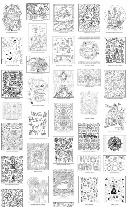 Free Coloring Book Samples - 92 Total Pages of Stress-Free Adult Coloring Fun